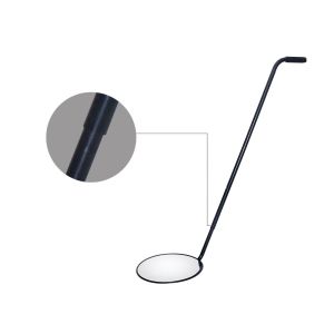 Handheld Visual Security Stainless Steel Inspection Mirror Detector with LED