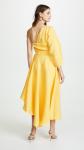 Fashion Asymmetrical Clothing One Shoulder With Long Sleeve Woman Maxi Dress