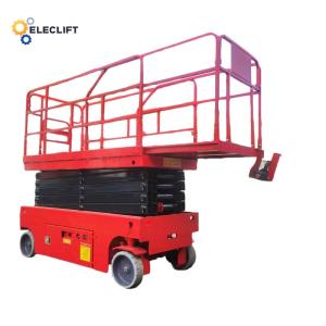 China 1000 Lb Self Propelled Scissor Lift Hydraulic Lift Table Gradeability 25% factory
