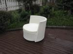 Waterproof White Resin Wicker Chair Set For Home / Restaurant