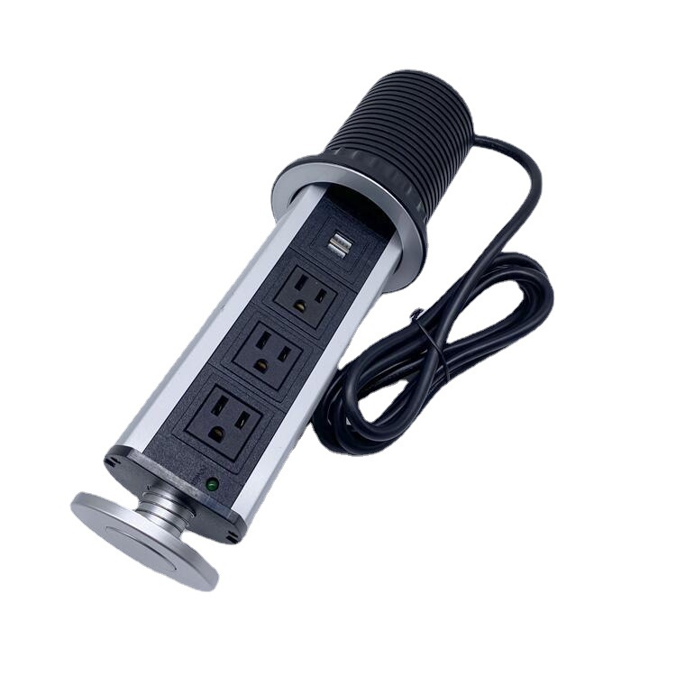266*130*7mm Right Angle Smart Power AU Lead Pop Up Desk Extension Power Point Outlet