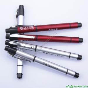 China two head pen,highlighter+ball pen, two tip plastic gift pen factory