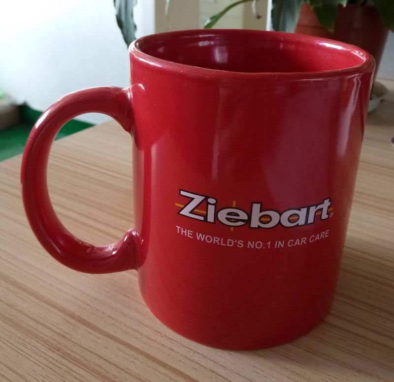 Customized Logo Glazed Red Colour Changing Mug Water Transfer Printing Decoration