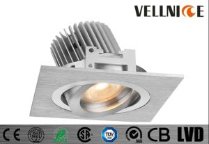 China Pure Aluminum Silver 6W Recessed Led Ceiling Lights COB Tiltable Cut Out 83mm 700mA Commercial Led Lighting/CR3B0653 factory