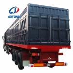3-Axle Semi-Trailer 53 ft Dry Van Tri-Axle Stanchions Steel Cargo Dump Trailer
