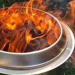 18 Inch Stainless Steel Outdoor Smokeless Stove 13 Inch Backyard Fire Pit