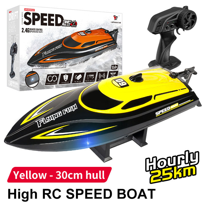 Outdoor Toy Boats 2.4g Competition Speed 25km/h 1 18 Scale Electric Remote Control Boat