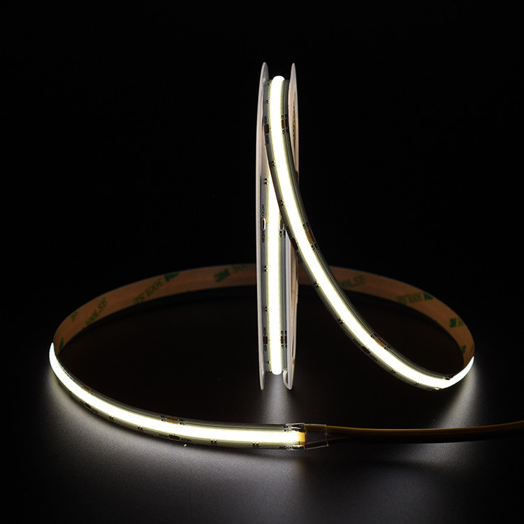 COB CCT 640 LEDs Light Strip High Density Flexible FOB For Cabinet Bookcase Counter Bedroom
