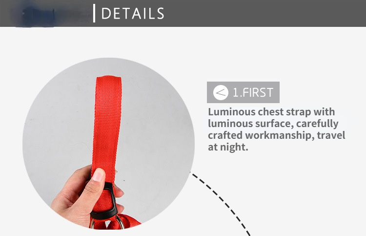 LED Night Dog Harness Vest Rechargeable USB Reflective Design Adjustable Leash Outdoor Walks