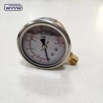 EN837-1 Glycerine 63mm 1psi 0- 600 Psi Npt 1/4 Oil Filled Pressure Gauge