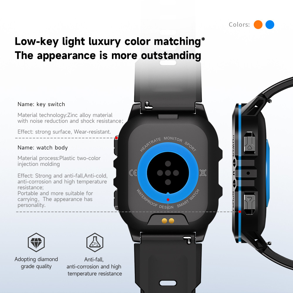 Sport Smart Watch C26 1.96 inch AMOLED large screen Use explosion-proof and drop-proof tempered glass