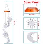 26 INCHES Sun And Moon Solar Wind Chime Lights