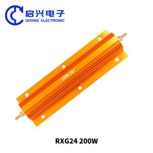 China RXG24 Gold Aluminum Shell Resistor High Power Wirewound Resistor factory