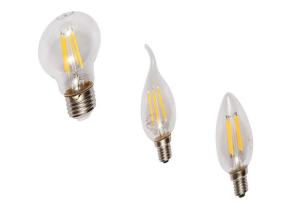 China 6W E27 Dimmable LED Tear Drop Shape Filament 2700K-6500K Glass High Efficiency factory