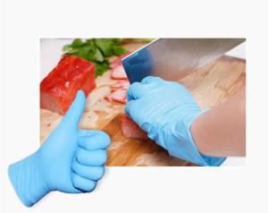 China Disposable powder free nitrile glvoes latex free with Russian registration factory