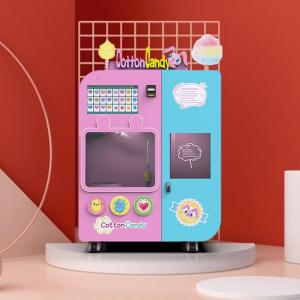 China Fully Enclosed Flower Cotton Candy Machine 1300mm Width Subway Station factory
