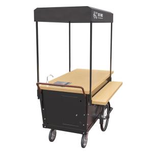 China Breakfast Bicycle Push Cart Large Storage CKD / SKD Style With Long Service Life factory