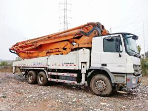 China Green Safe Operation Mobile Concrete Pump Truck Long Lasting Heavy Concrete Boom Pump Truck factory