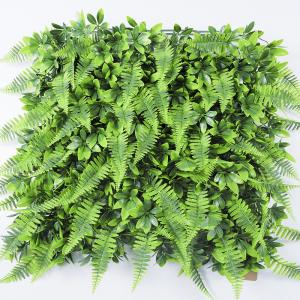 China 3D Mixed Artificial Bushes Greenery Wall Plastic Faux Flowers Grass Panel factory