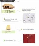 Hollow Upvc WPC Door Frame Composite FIsrael Flame Retardant Bathroom Use