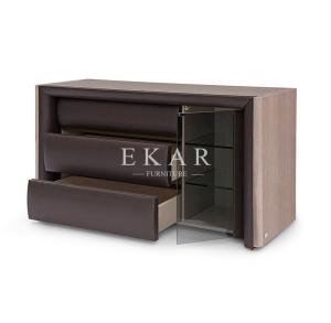 China High End Leather Modern Luxury Drawer Chest W012B12 factory