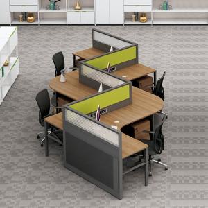China 4 Seater Office Workstation Desks Thickness 30mm Cubicle Partition factory