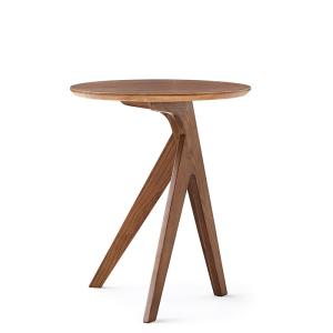 China Vintage Round End Table Customized Designs for Coffee Side Table in Solid Wood Living Room Furniture factory