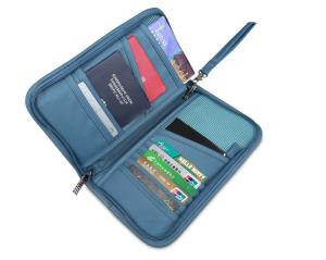 China Waterproof Promotional Nylon Wallets , Multi Functional Nylon Credit Card Organizer factory