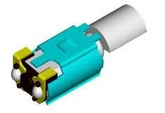 China 3v Dc Smt Vibration Motor , Mini Mobile Phone SMD Vibrator Motor 12.2 * 4.4 * 3.6mm factory