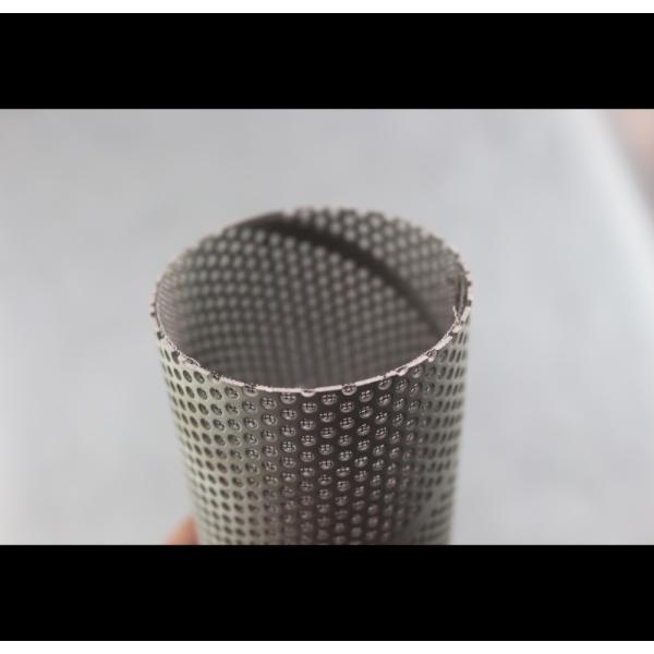 China Powder Coating Perforated Stainless Pipe Optional Galvanized For Petrol Textile factory