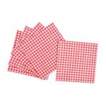 Girls Baby Shower Disposable Party Supplies Red Gingham Praty Tableware