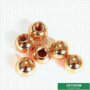 China Copper Color Brass Ball Customized Designs And Weight For Brass Ball Valves factory