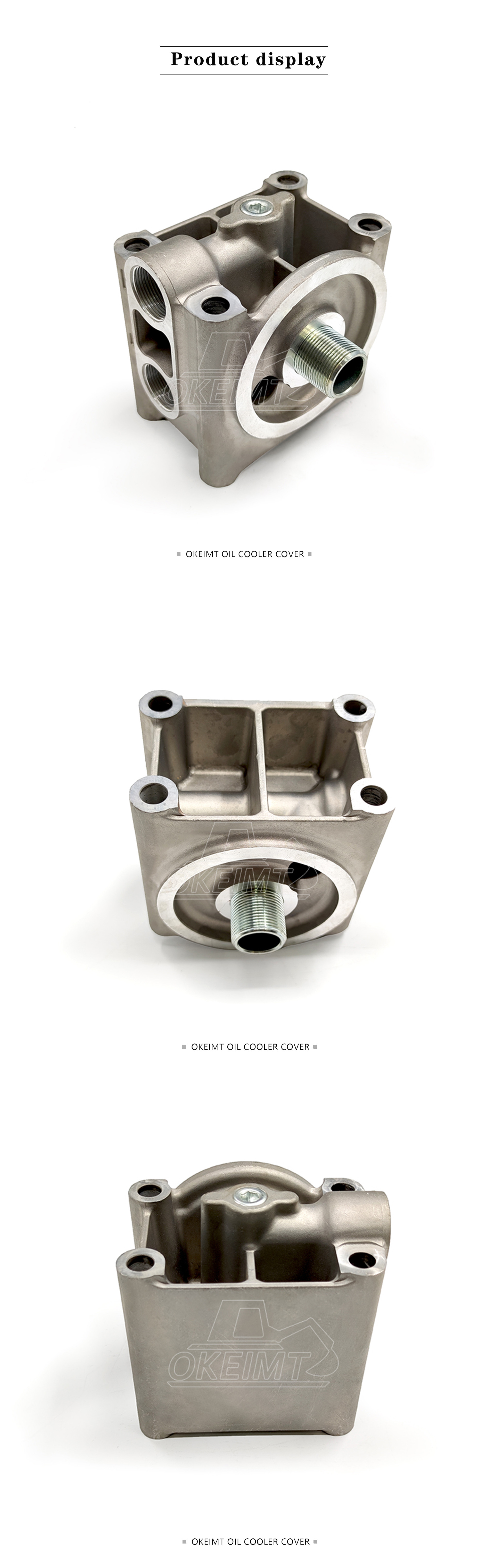High Quality Brand New Excavator Engine Lattice Aluminum Seat Base 4M41 4M40 Oil Filter Head