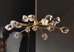 Large Crystal LED Chandelier Luxury K9 Diamond Crystal Hanging Light Living Room