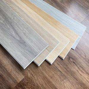 China Eco-friendly Material fireproof wooden tiles floor click pvc vinyl floor spc flooring for Indoor factory