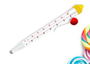 China Liquid Cooking Candy Thermometer Glass Deep Fry Thermometer Heat Resistance factory