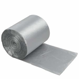 China Disposable 6 Gallon Star Seal Garbage Bag Grey Colour 140 Counts HDPE Material factory
