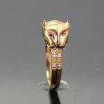 Designer Jewelry Animal Styles 18K Rose Gold Plated 925 Silver Ring (R222)
