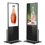 Indoor Floor Standing Advertising Digital Signage Display 65Inch FHD LCD