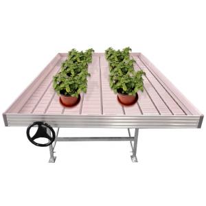 China Farming Greenhouse Rolling Benches / Movable Commercial Greenhouse Tables factory