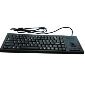 Scissor X Switch Slim Industrial Keyboard With Trackball Compact Format Rugged