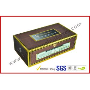 Glossy Lamination Cigar Luxury Gift Boxes With Dulex Board Packaging