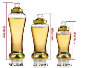 China medicinal liquor glass bottle,sealing bottle with metal clip factory