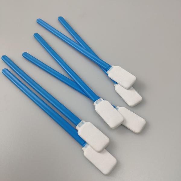 China 125mm Flat Paddle Head Polyester Swabs For Inkjet Printer Cleaning factory
