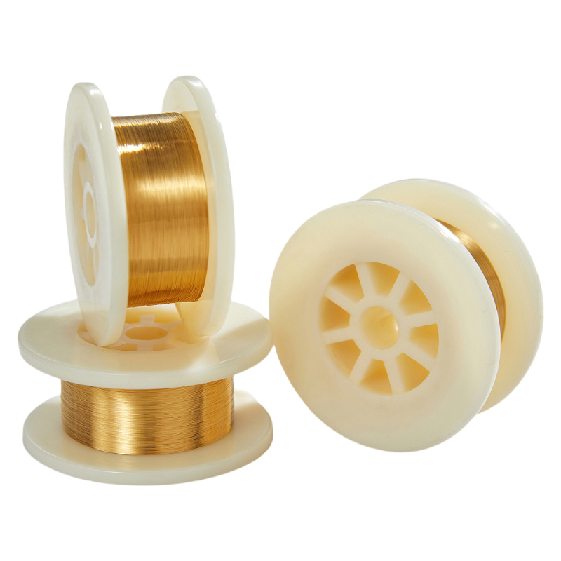 99.999% Gold-Coated Tungsten-Rhenium Wire with 3% Rhenium Alloy and 0.5 Micron