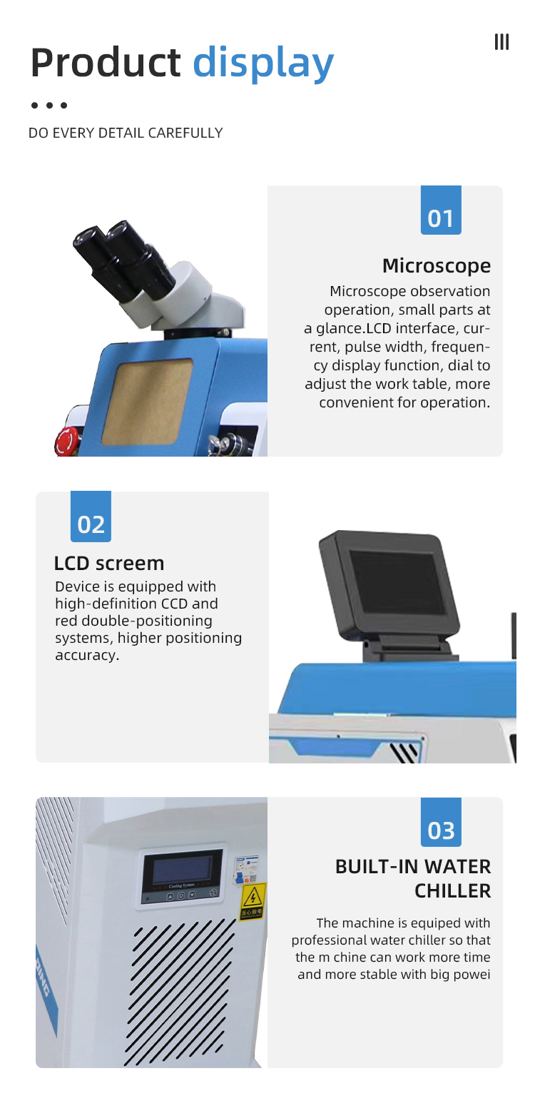 200w 300w Gold Silver Jewelry Chain Welding Soldering Repairing Machine with Adjustable Single Pulse Energy