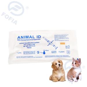China Dog RFID ISO Transponder Microchip , Pet Tracking Microchip ICAR Number factory
