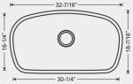 304 SS Single Bowl Kitchen Sink Top Mount , 16 Gauge Kitchen Wash Basin Sink