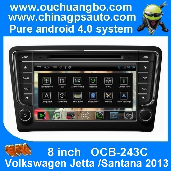 Ouchuangbo S150 auto GPS Dual zone for Volkswagen Jetta Santana 2013 with android 4.0 car radio rear camera OCB-243C