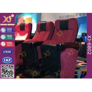 ISO Certification Padding Armrest Folding Theater Seats With Flame Retardant